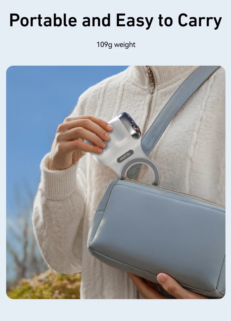 TELESIN Magnetic Phone Camera Shoot Hand Grip Phone Holder Shooting Aid Remote Control Handle