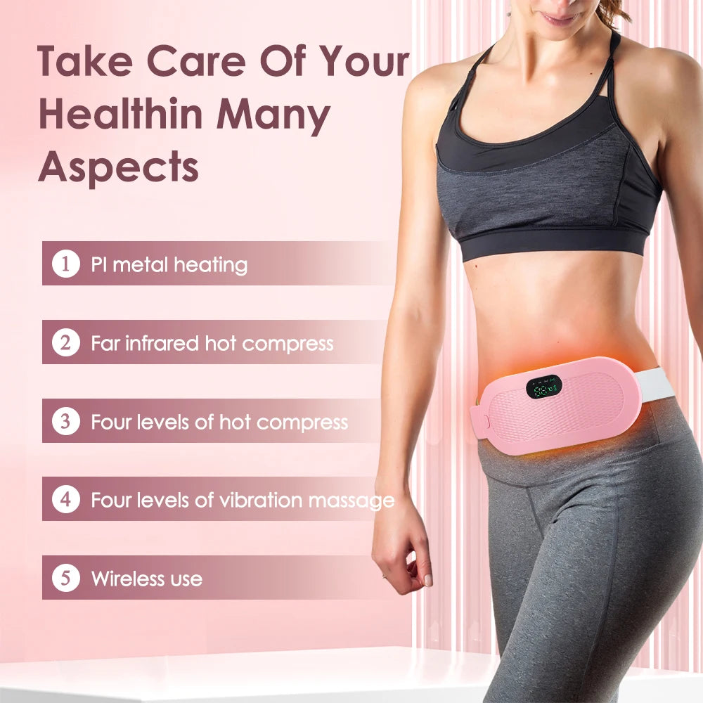 Electric Heating Waist Massage Belt for Period Cramp Relief
