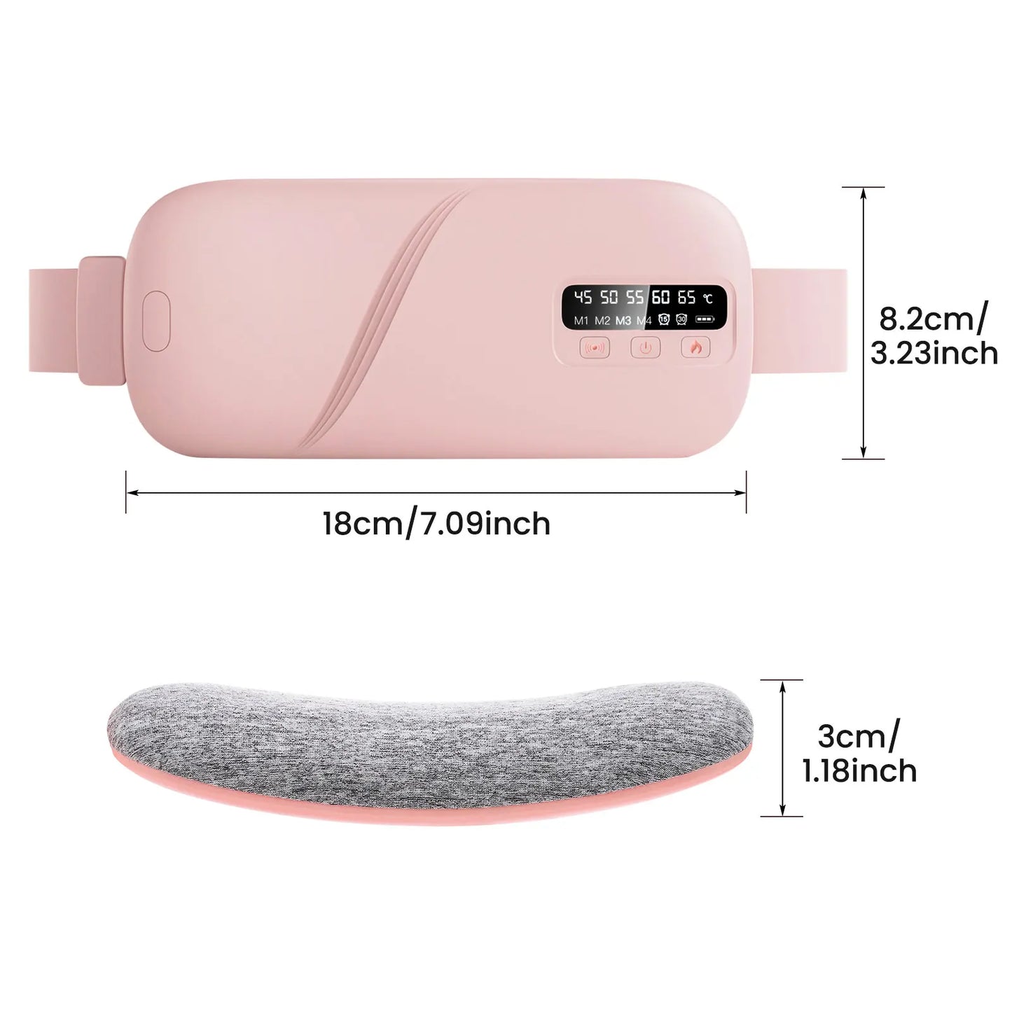 Electric Heating Waist Massage Belt for Period Cramp Relief