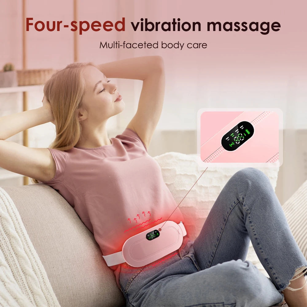 Electric Heating Waist Massage Belt for Period Cramp Relief