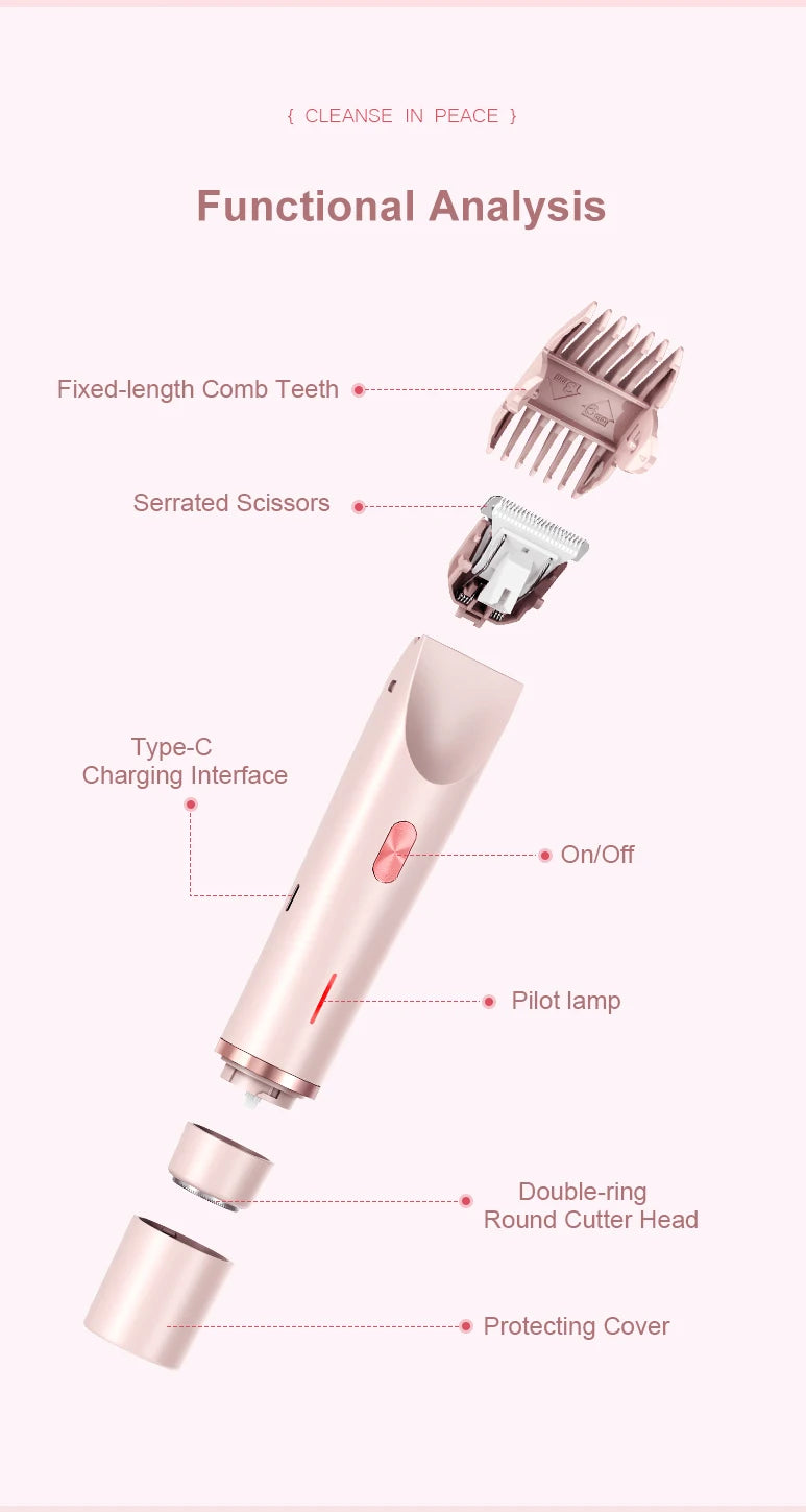 Electric Razor Woman Shaver Painless