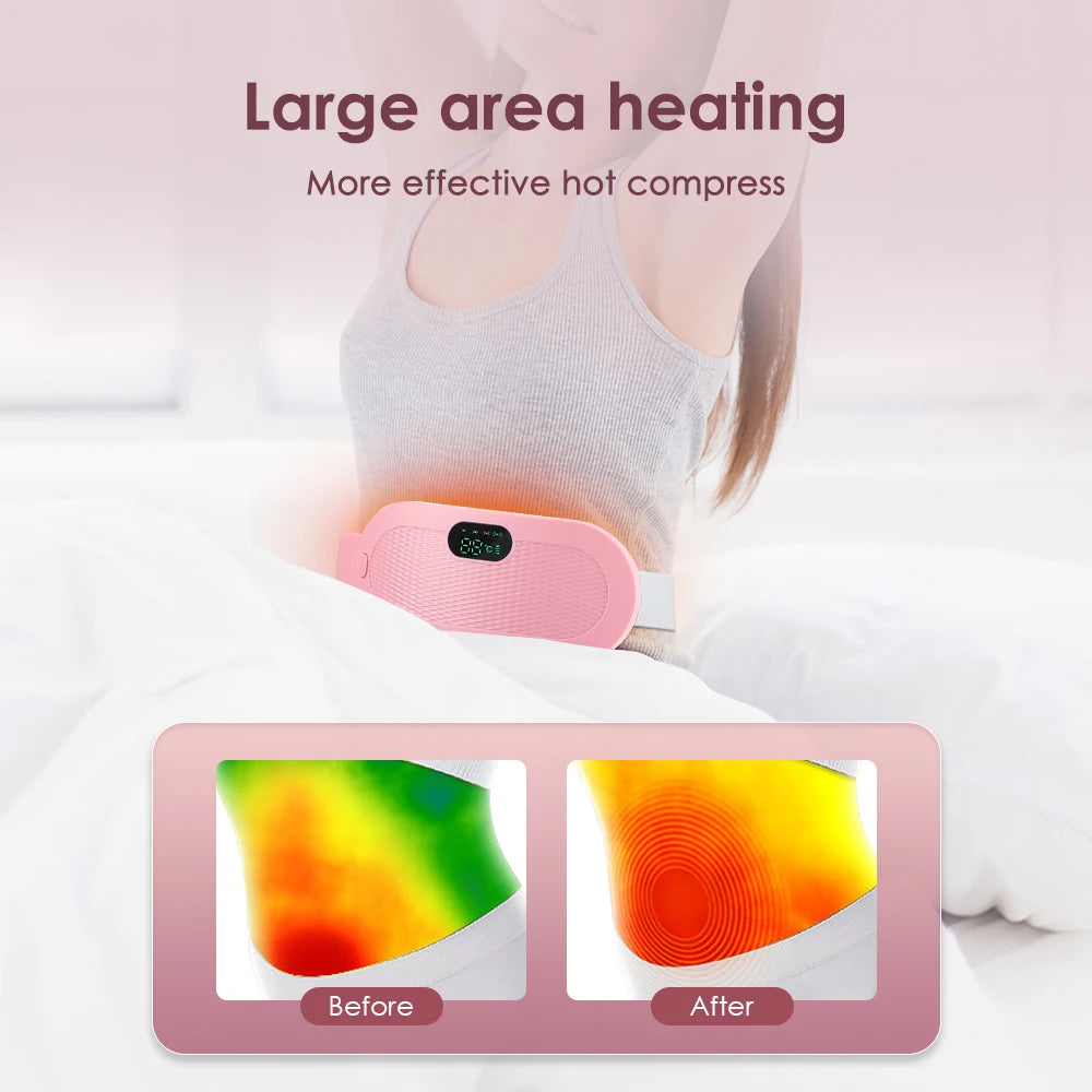 Electric Heating Waist Massage Belt for Period Cramp Relief