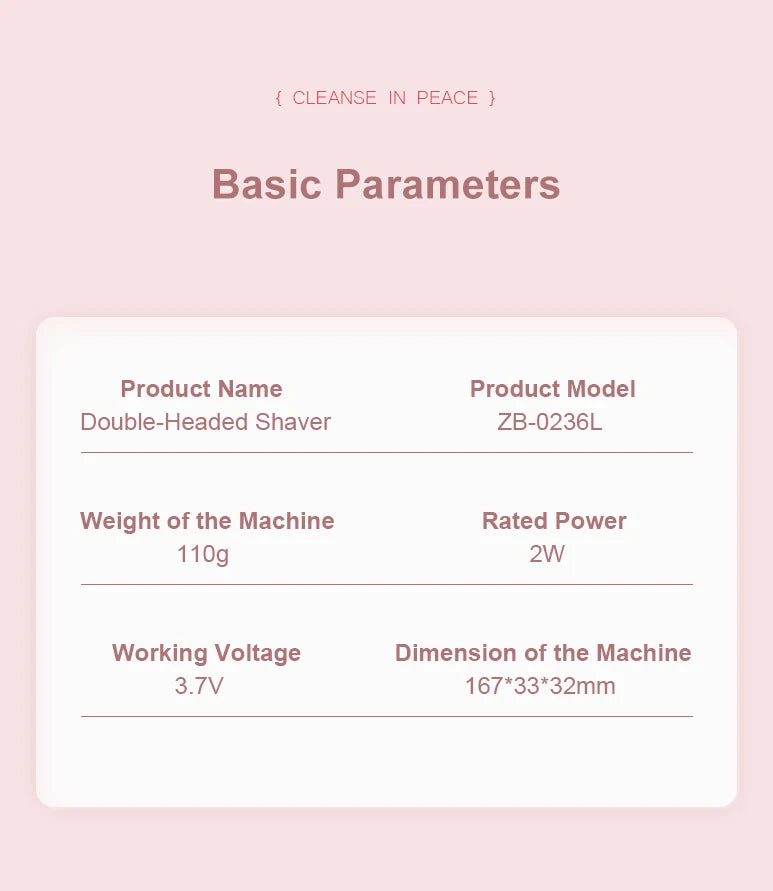Electric Razor Woman Shaver Painless