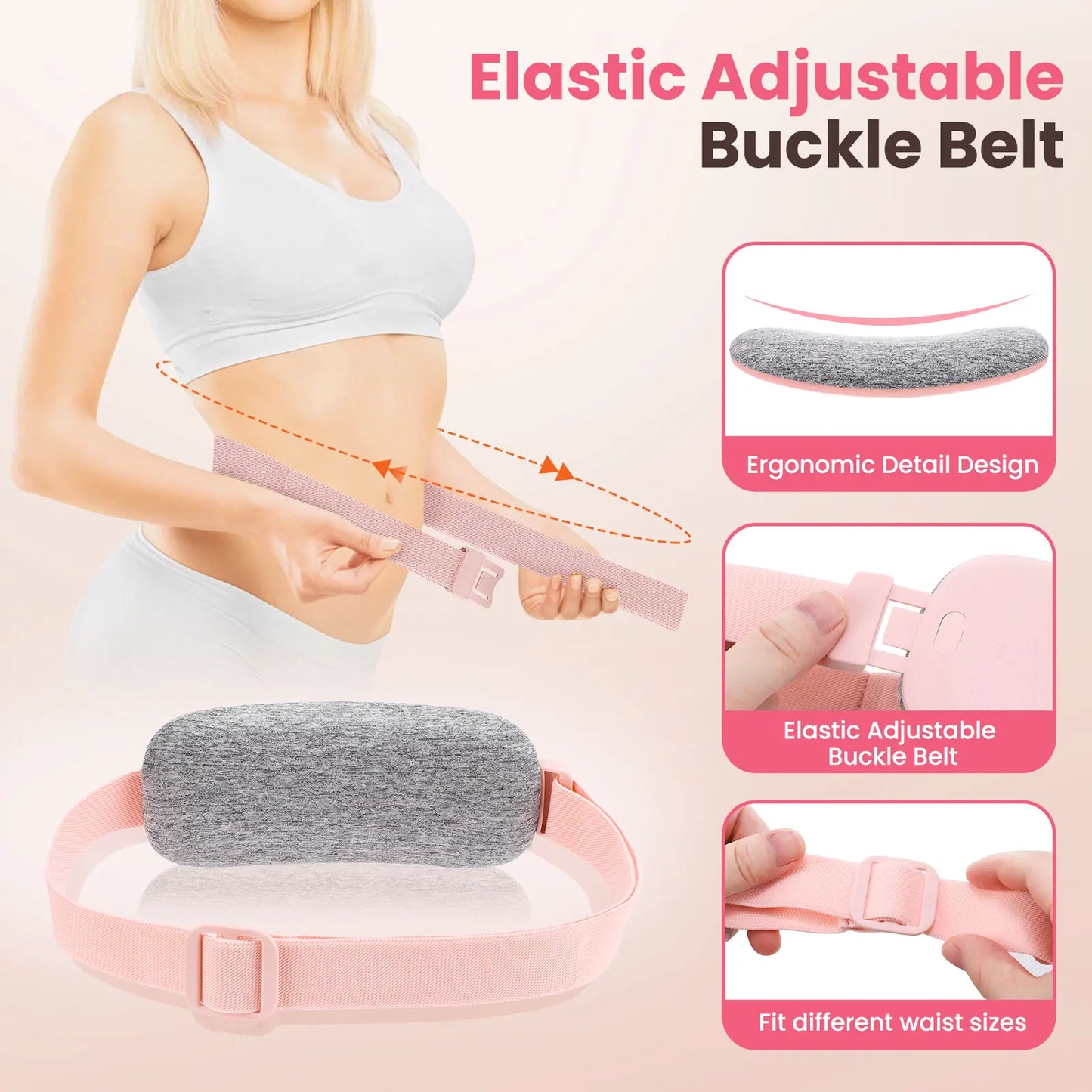 Electric Heating Waist Massage Belt for Period Cramp Relief