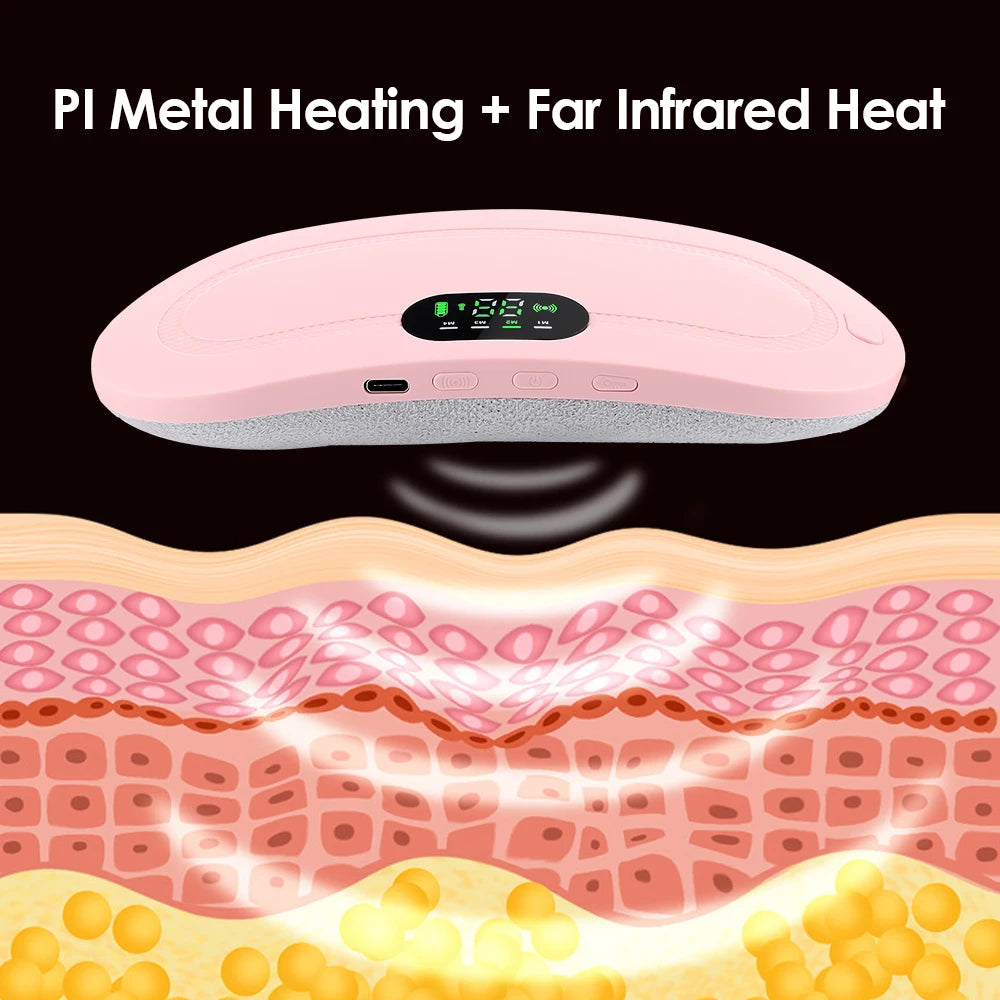 Electric Heating Waist Massage Belt for Period Cramp Relief