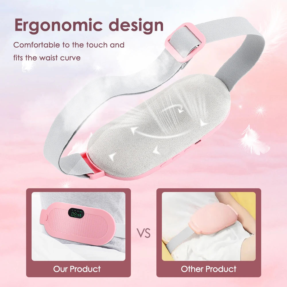 Electric Heating Waist Massage Belt for Period Cramp Relief