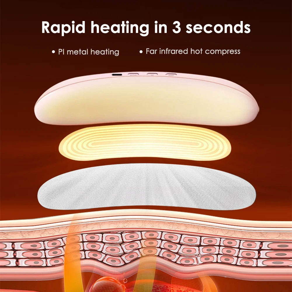 Electric Heating Waist Massage Belt for Period Cramp Relief
